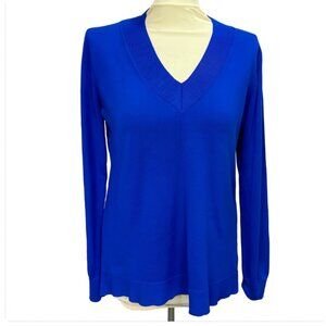 Royal Blue V-Neck Sweater